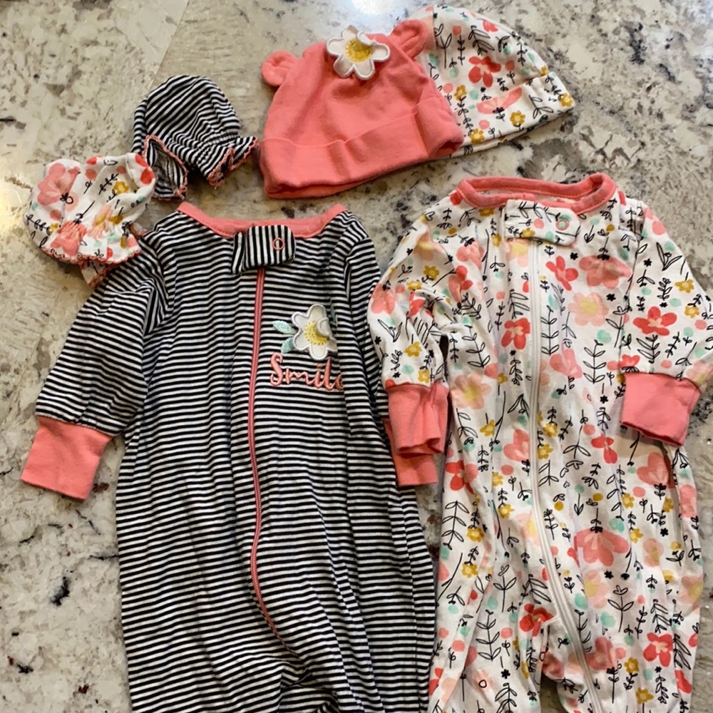 Two Gerber sleep and play outfits!